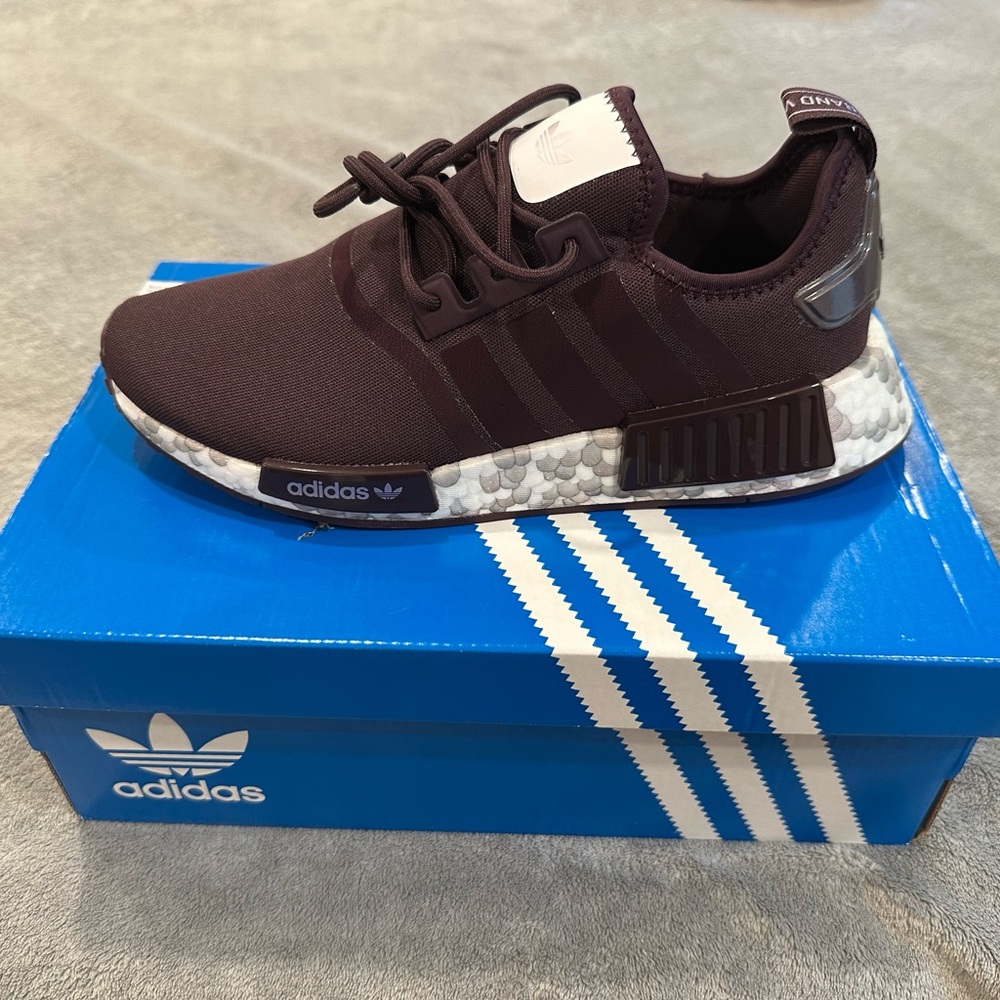 Adidas Maroon NMD R1 Shoes